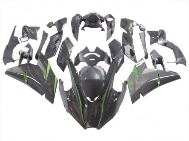 Purchase 2015-2022 Black Carbon Fiber Kawasaki Ninja H2 Motorcycle Fairings UK