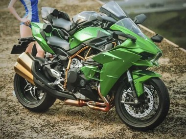 Purchase 2015-2022 Green Kawasaki Ninja H2 Motorcycle Fairings UK