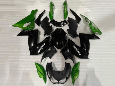 Purchase 2015-2016 Black Green Kawasaki Z250/Z300 Motorcycle Fairings UK
