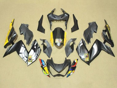 Purchase 2015-2016 Yellow Grey Kawasaki Z250/Z300 Motorcycle Fairings UK