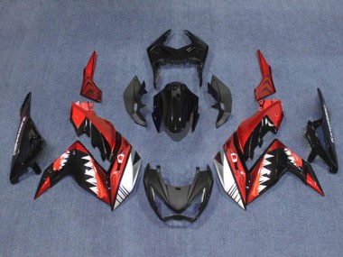 Purchase 2015-2016 Red Black Shark Kawasaki Z250/Z300 Motorcycle Fairings UK