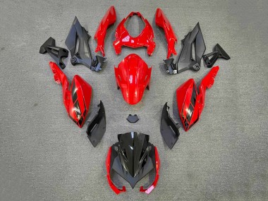 Purchase 2018-2024 Black Red Kawasaki Z400 Motorcycle Fairings UK