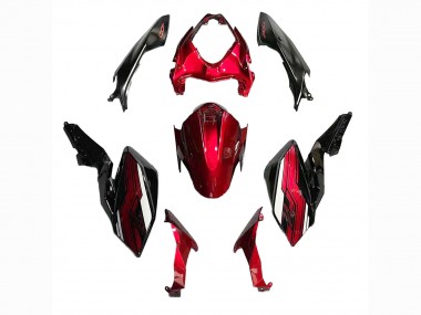Purchase 2018-2024 Dark Red Black Kawasaki Z400 Motorcycle Fairings UK