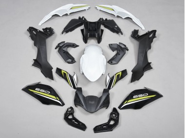 Purchase 2017-2019 Black White Yellow Kawasaki Ninja Z650 Motorcycle Fairings UK