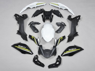 Purchase 2017-2019 Black White Yellow Kawasaki Ninja Z650 Motorcycle Fairings UK