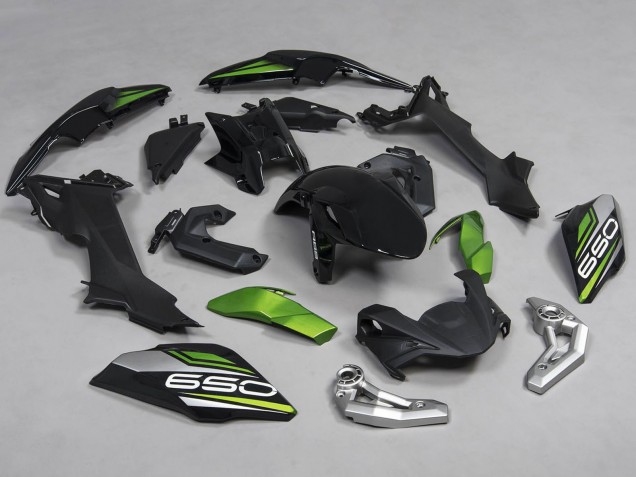 Purchase 2017-2019 Black Silver Green Kawasaki Ninja Z650 Motorcycle Fairings UK Purchase 2017-2019 Black Silver Green Kawasaki Ninja Z650 Motorcycle Fairings UK