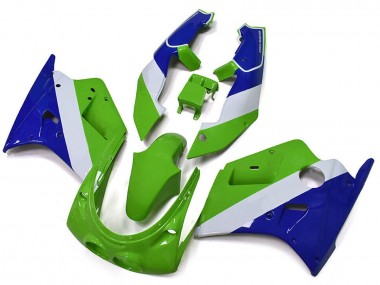 Purchase 1989-1990 Green White Blue Kawasaki ZXR250 Motorcycle Fairings UK