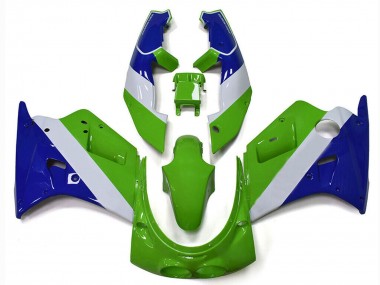 Purchase 1989-1990 Green Blue White Kawasaki ZXR250 Motorcycle Fairings UK