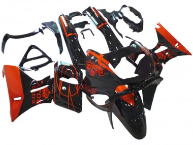 Purchase 1998-2003 Black Orange Kawasaki ZZR600 Motorcycle Fairings UK