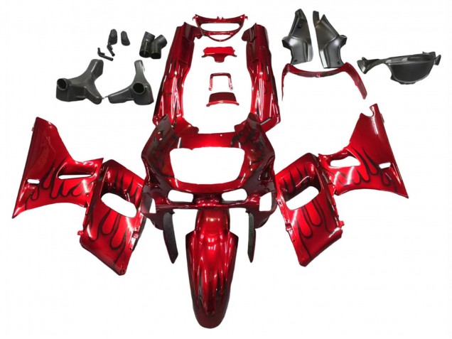 Purchase 1998-2003 Red with Black Flame Kawasaki ZZR600 Motorcycle Fairings UK Purchase 1998-2003 Red with Black Flame Kawasaki ZZR600 Motorcycle Fairings UK