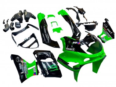 Purchase 1993-2007 Green Glossy Black Green Monster Elf Touch4 Bridgestone Kawasaki ZZR400 Motorcycle Fairings UK