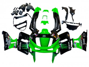 Purchase 1993-2007 Green Black Monster Elf Kawasaki ZZR400 Motorcycle Fairings UK