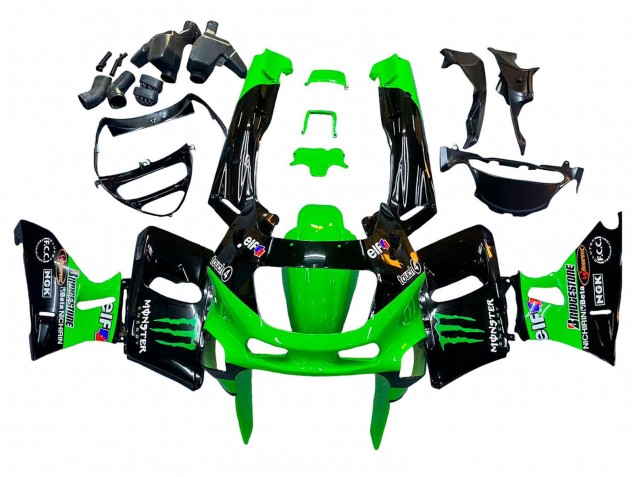 Purchase 1993-2007 Green Black Monster Elf Kawasaki ZZR400 Motorcycle Fairings UK Purchase 1993-2007 Green Black Monster Elf Kawasaki ZZR400 Motorcycle Fairings UK