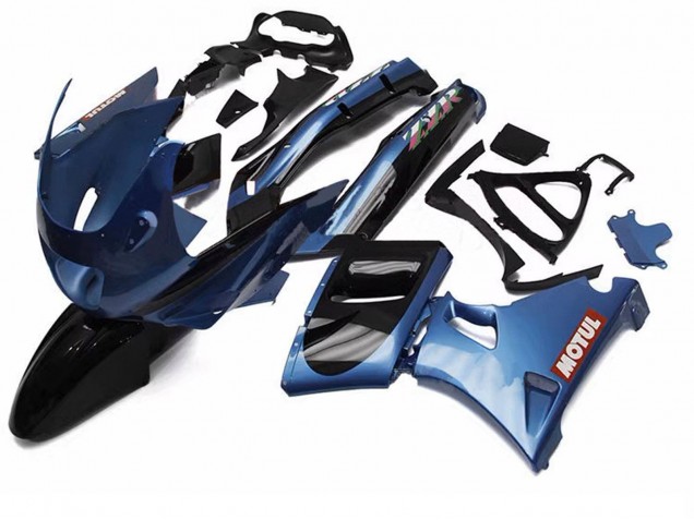 Purchase 1998-2003 Dark Blue Motul Kawasaki ZZR600 Motorcycle Fairings UK Purchase 1998-2003 Dark Blue Motul Kawasaki ZZR600 Motorcycle Fairings UK