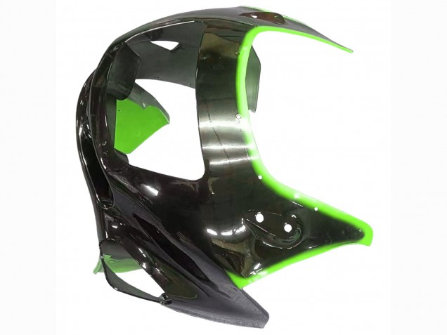 Purchase 1998-2003 Green with Black Flame Kawasaki ZZR600 Motorcycle Fairings UK