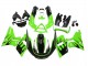 Purchase 1998-2003 Green with Black Flame Kawasaki ZZR600 Motorcycle Fairings UK