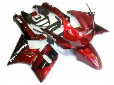 Purchase 1998-2003 Dark Red Black Kawasaki ZZR600 Motorcycle Fairings UK