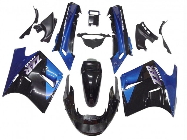 Purchase 1990-1992 Black Blue Kawasaki ZZR1100 Motorcycle Fairings UK Purchase 1990-1992 Black Blue Kawasaki ZZR1100 Motorcycle Fairings UK