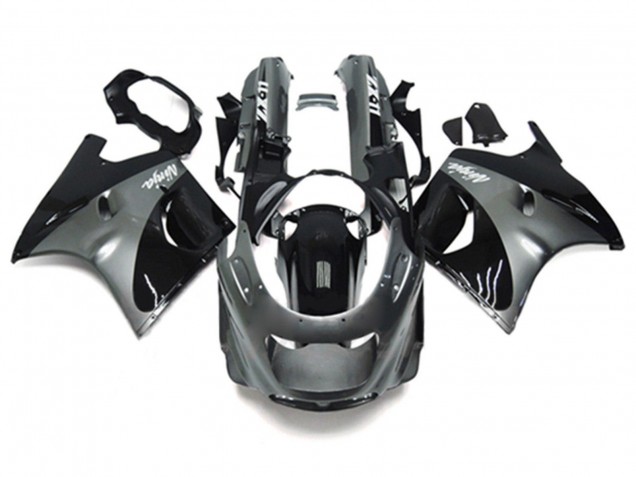 Purchase 1993-2003 Grey Black Ninja Kawasaki ZZR1100 Motorcycle Fairings UK Purchase 1993-2003 Grey Black Ninja Kawasaki ZZR1100 Motorcycle Fairings UK