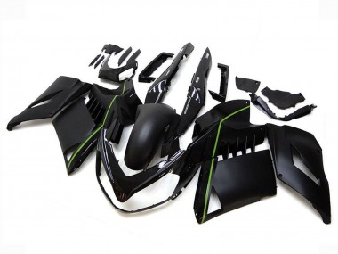 Purchase 2007-2009 Matte Black Green Lines Kawasaki GTR1400/ZG1400 Motorcycle Fairings UK