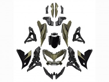 Purchase 2022-2025 Dark Green Black Kawasaki Versys 650 Motorcycle Fairings UK