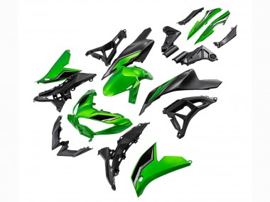 Purchase 2022-2025 Green Glossy Black Kawasaki Versys 650 Motorcycle Fairings UK