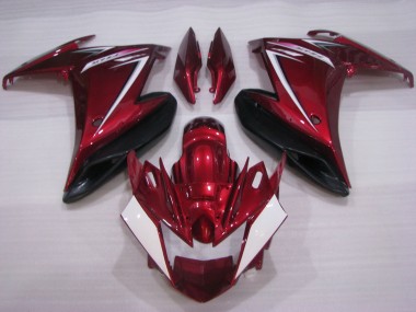 Purchase 2009-2015 Red White Black Yamaha FZ6R Motorcycle Fairings UK