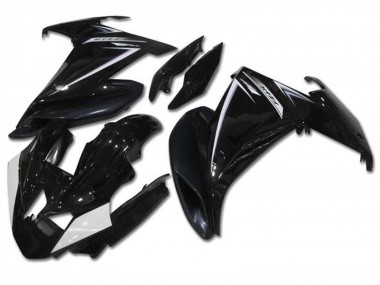 Purchase 2009-2015 Glossy Black White Yamaha FZ6R Motorcycle Fairings UK