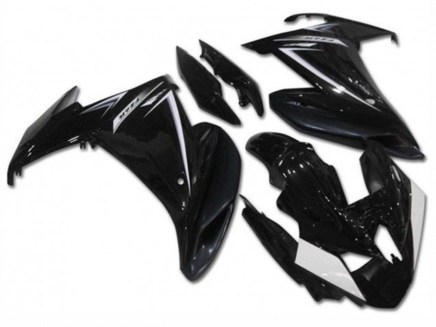 Purchase 2009-2015 Glossy Black White Yamaha FZ6R Motorcycle Fairings UK