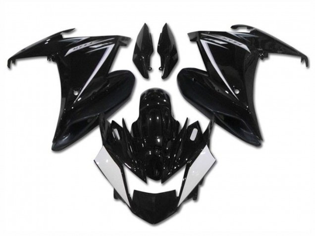 Purchase 2009-2015 Glossy Black White Yamaha FZ6R Motorcycle Fairings UK