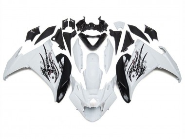 Purchase 2009-2015 White Black Yamaha FZ6R Motorcycle Fairings UK
