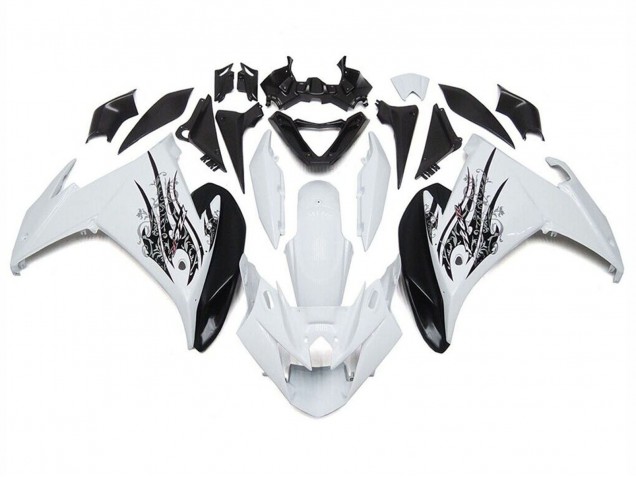 Purchase 2009-2015 White Black Yamaha FZ6R Motorcycle Fairings UK