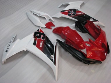 Purchase 2009-2015 Red White Black 6 Yamaha FZ6R Motorcycle Fairings UK