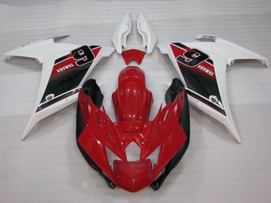 Purchase 2009-2015 Red White Black 6 Yamaha FZ6R Motorcycle Fairings UK