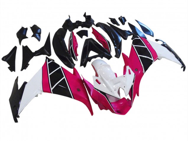 Purchase 2009-2015 Raspberry White Black Yamaha FZ6R Motorcycle Fairings UK