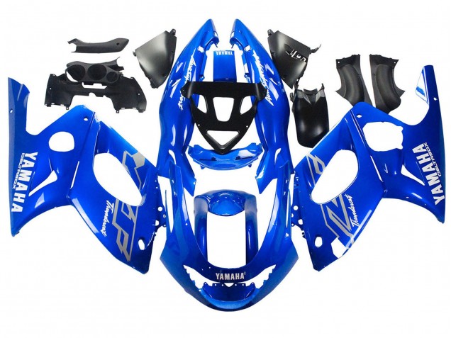 Purchase 1996-2007 Blue White Silver Yamaha YZF600R Thundercat Motorcycle Fairings UK