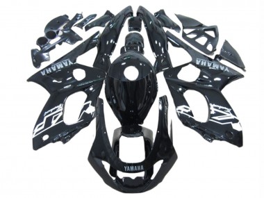 Purchase 1996-2007 Glossy Black White Yamaha YZF600R Thundercat Motorcycle Fairings UK