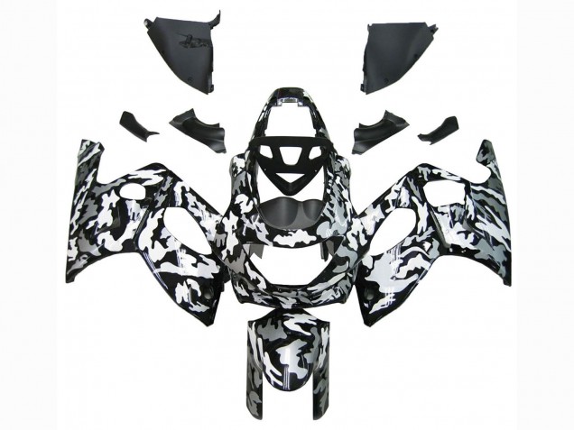 Purchase 1996-2007 Black White Grey Camouflage Yamaha YZF600R Thundercat Motorcycle Fairings UK