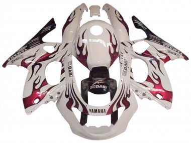 Purchase 1996-2007 White Dark Red Yamaha YZF600R Thundercat Motorcycle Fairing UK