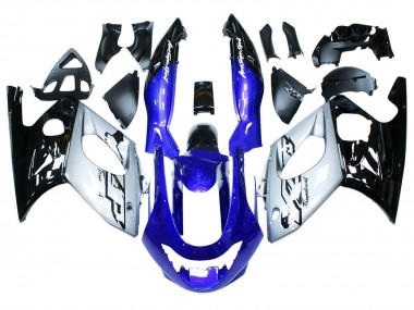 Purchase 1996-2007 Blue Silver Black Yamaha YZF600R Thundercat Motorcycle Fairings UK