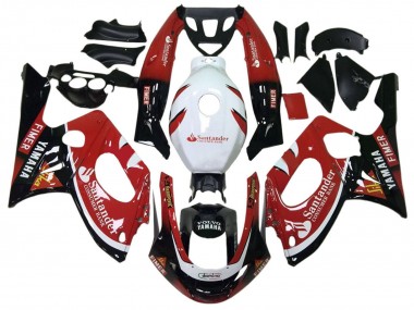 Purchase 1996-2007 Glossy Black Red White Volvo Fimer Santander Yamaha YZF600R Thundercat Motorcycle Fairings UK