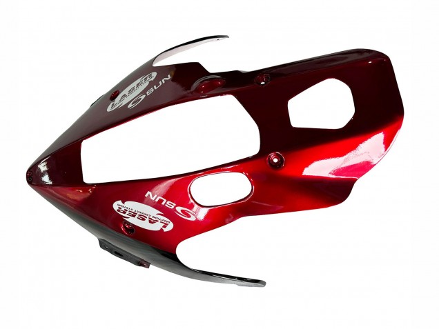 Purchase 1997-2007 Black with Red Flame Yamaha YZF1000R Thunderace Motorcycle Fairings UK