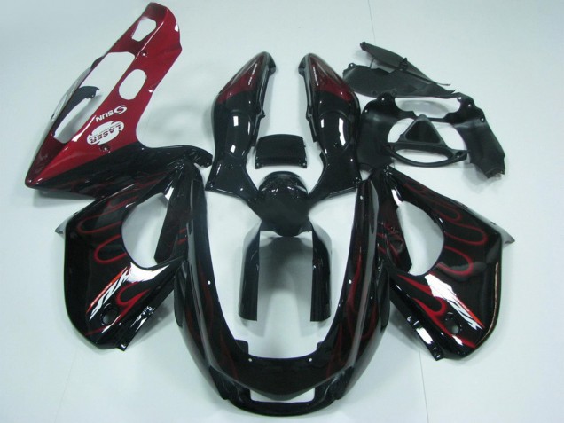 Purchase 1997-2007 Black with Red Flame Yamaha YZF1000R Thunderace Motorcycle Fairings UK Purchase 1997-2007 Black with Red Flame Yamaha YZF1000R Thunderace Motorcycle Fairings UK