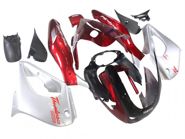 Purchase 1997-2007 Red Silver Thunderace Yamaha YZF1000R Thunderace Motorcycle Fairings UK