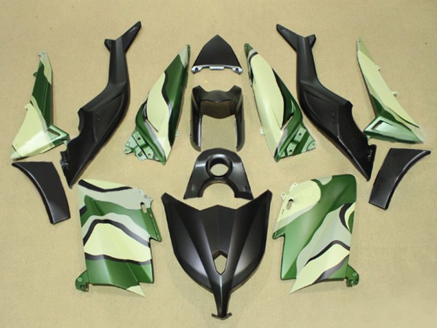 Purchase 2012-2014 Matte Black Green Light Yellow Yamaha TMAX530 Motorcycle Fairings UK