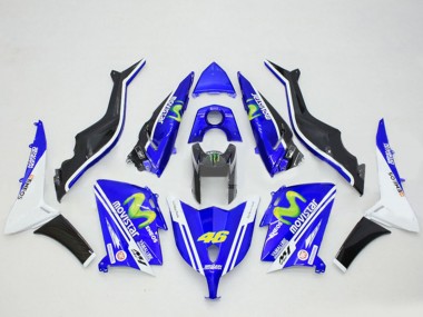 Purchase 2012-2014 Blue Black White ENEOS MoviStar Yamalube 46 Yamaha TMAX530 Motorcycle Fairings UK