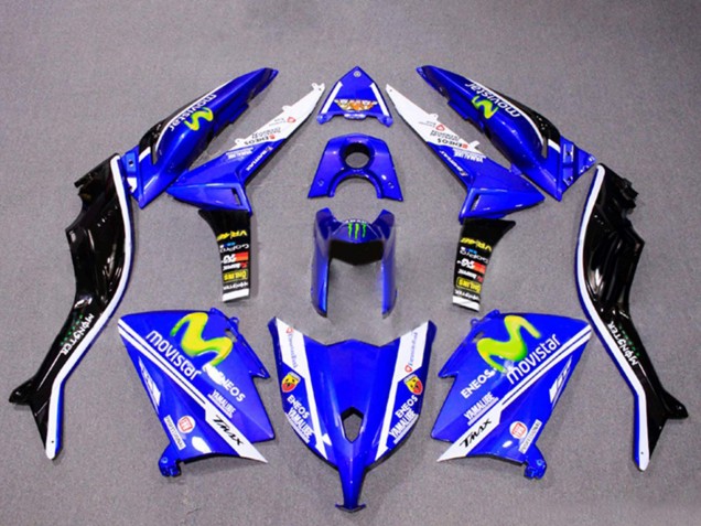Purchase 2012-2014 Blue Black White ENEOS MoviStar Yamalube Monster Yamaha TMAX530 Motorcycle Fairings UK