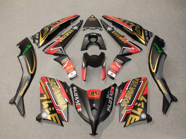 Purchase 2012-2014 Matte Black Gold Red Yamaha TMAX530 Motorcycle Fairings UK