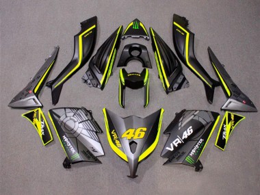 Purchase 2012-2014 Matte Grey Yellow Monster 46 Yamaha TMAX530 Motorcycle Fairings UK
