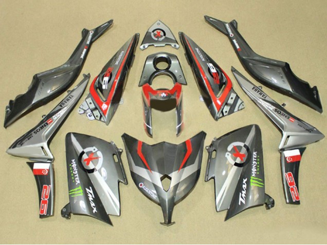 Purchase 2012-2014 Grey Red Monster ENEOS Yamaha TMAX530 Motorcycle Fairings UK